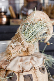 Handmade Primitive Cream Pumpkin Head