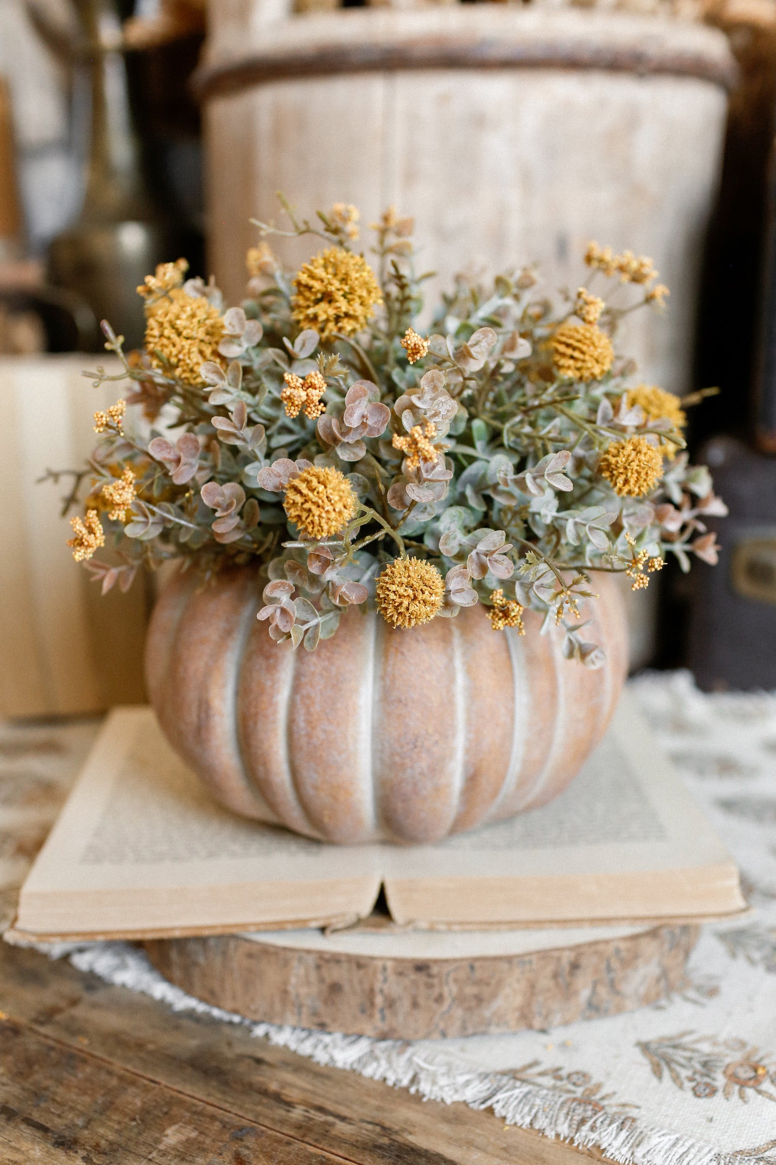 Whimsy Wildflower Sphere (Mustard)