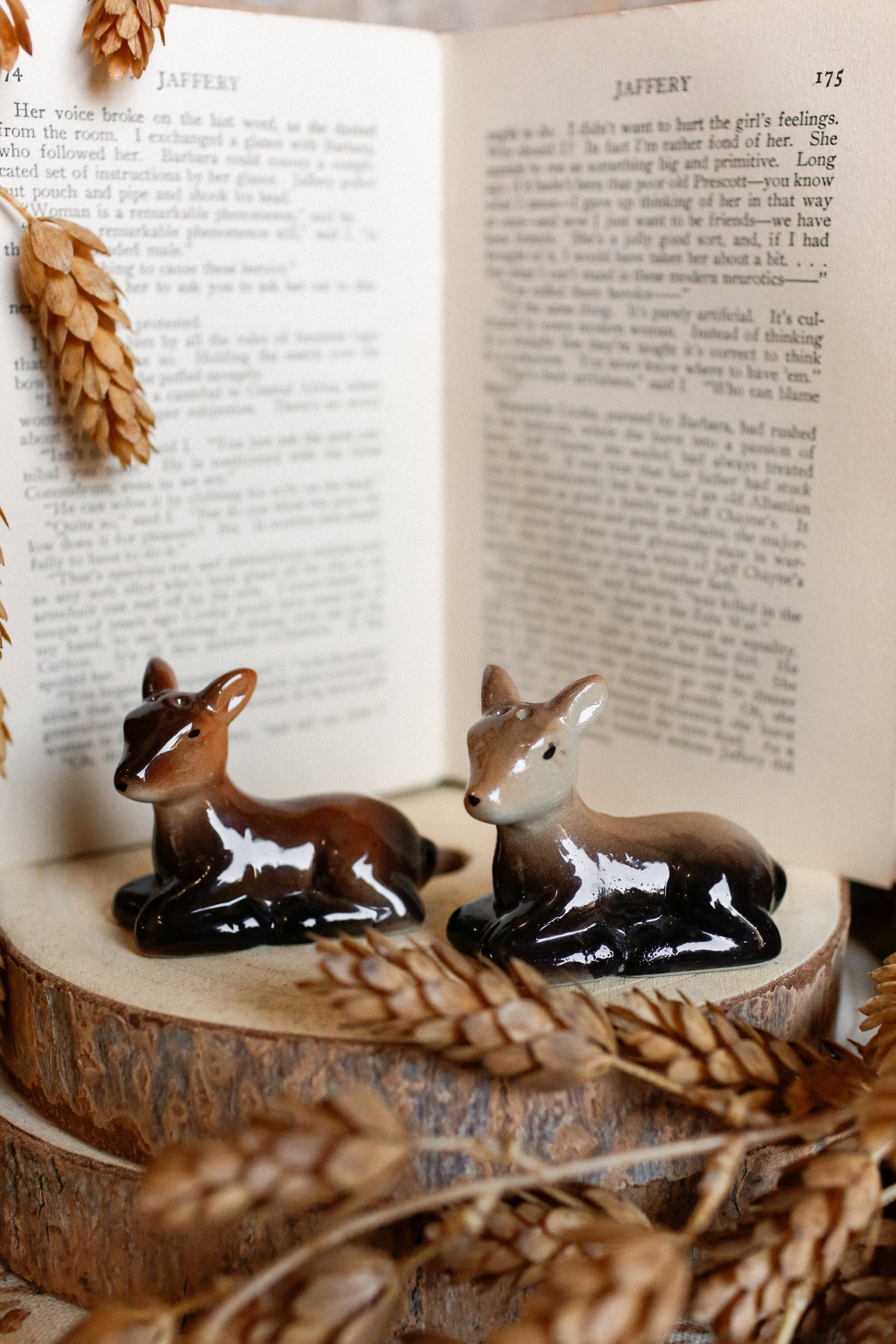 Vintage Deer S&P Shakers (Set of 2)