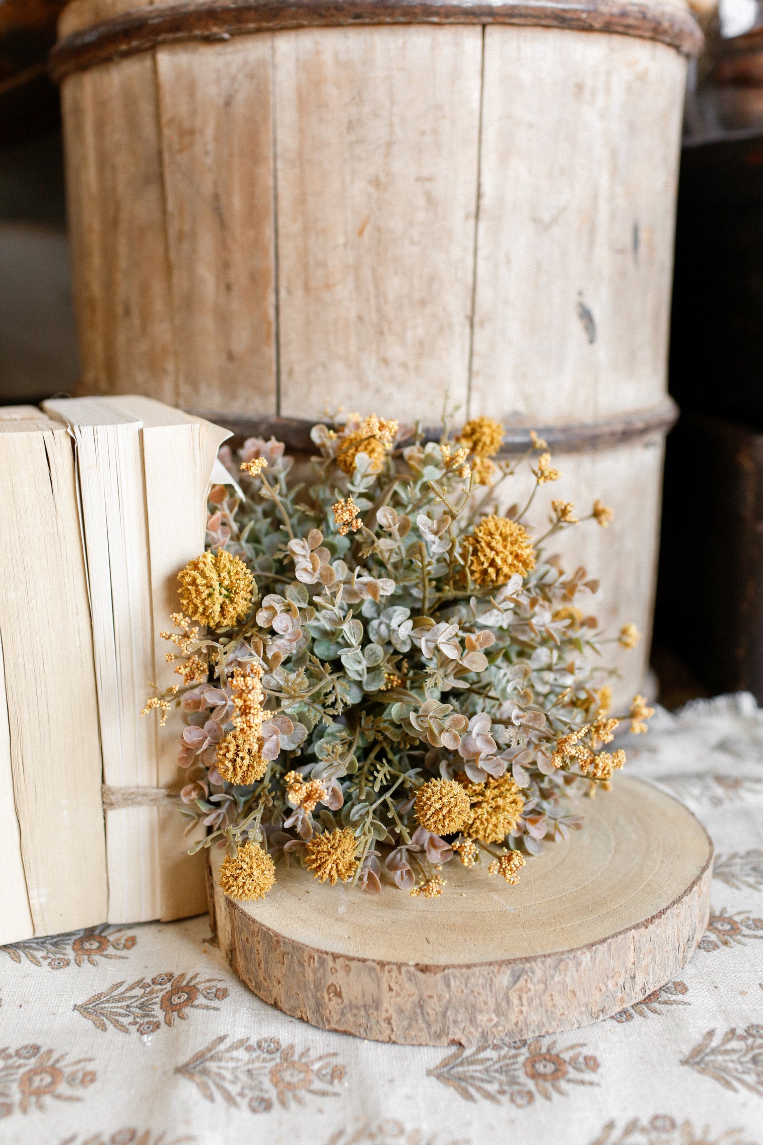 Whimsy Wildflower Sphere (Mustard)