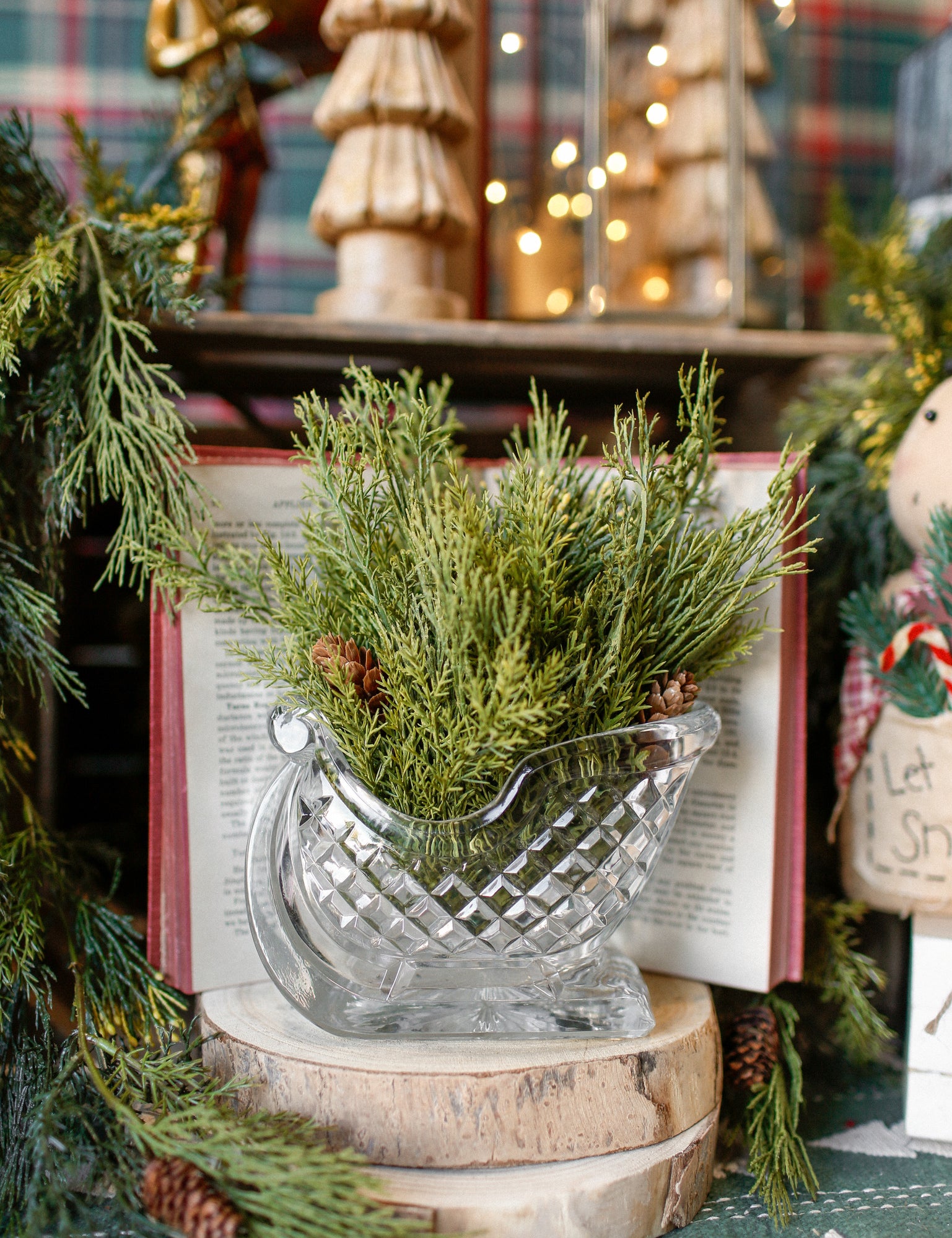 Vintage Crystal Sleigh The Little Burlap Barn®
