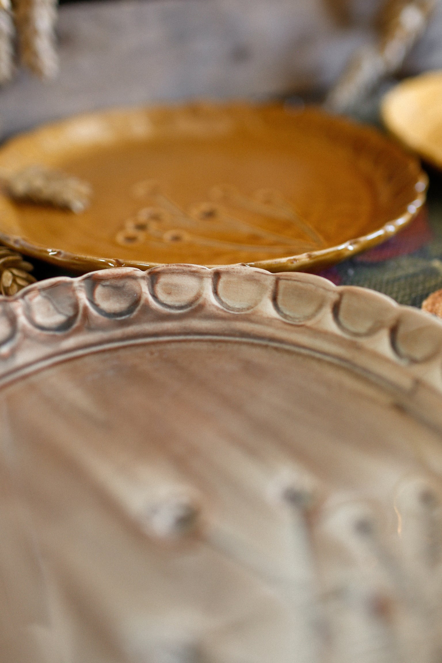 Stoneware Botanical Plate
