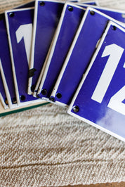 Salvaged French Enamel Number The Little Burlap Barn®