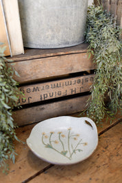 Stoneware Botanical Handled Bowl The Little Burlap Barn®