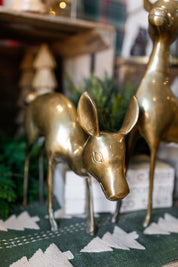 Vintage Brass Regency Deer