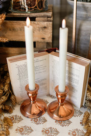 Vintage Copper Candlesticks
