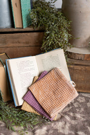 Stonewashed Waffle Knit Dish Cloths
