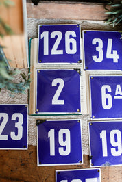Salvaged French Enamel Number The Little Burlap Barn®
