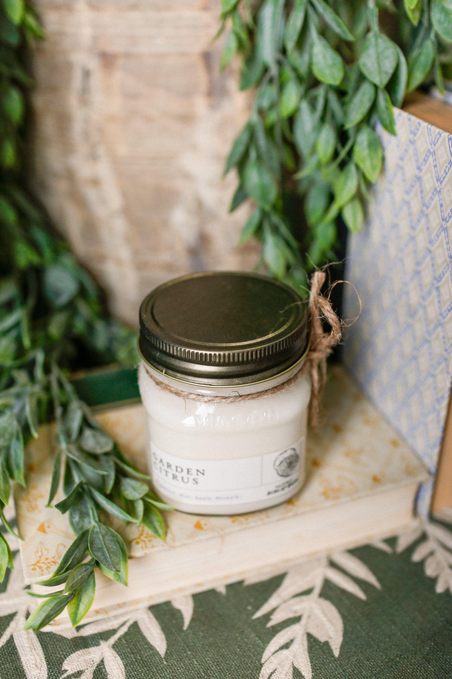 Mason Jar Candle-Garden Citrus The Little Burlap Barn®