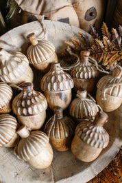 Carved Wood Acorn The Little Burlap Barn®