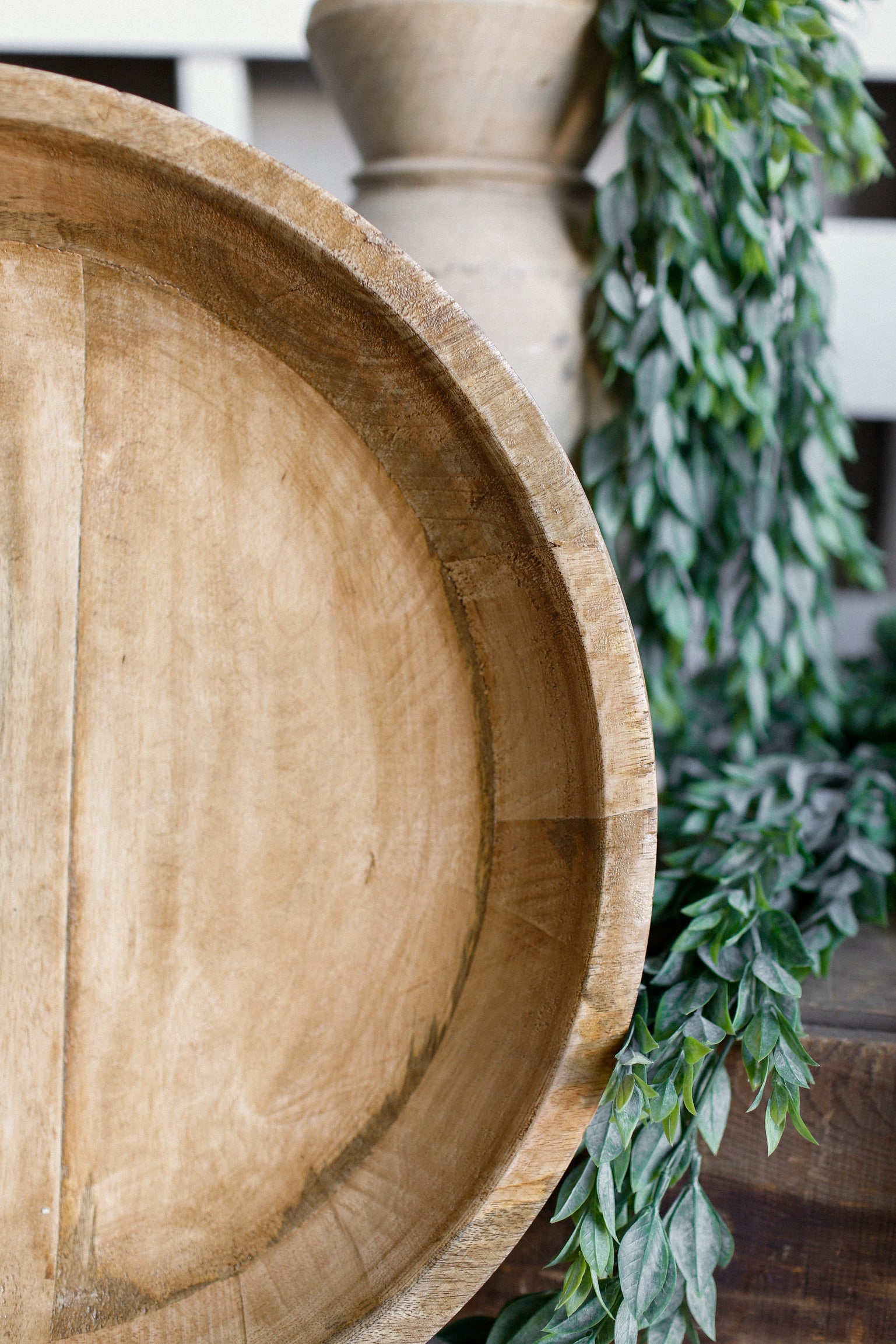 Hand-Carved Mango Wood Tray