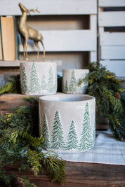 Concrete Tree Farm Pot