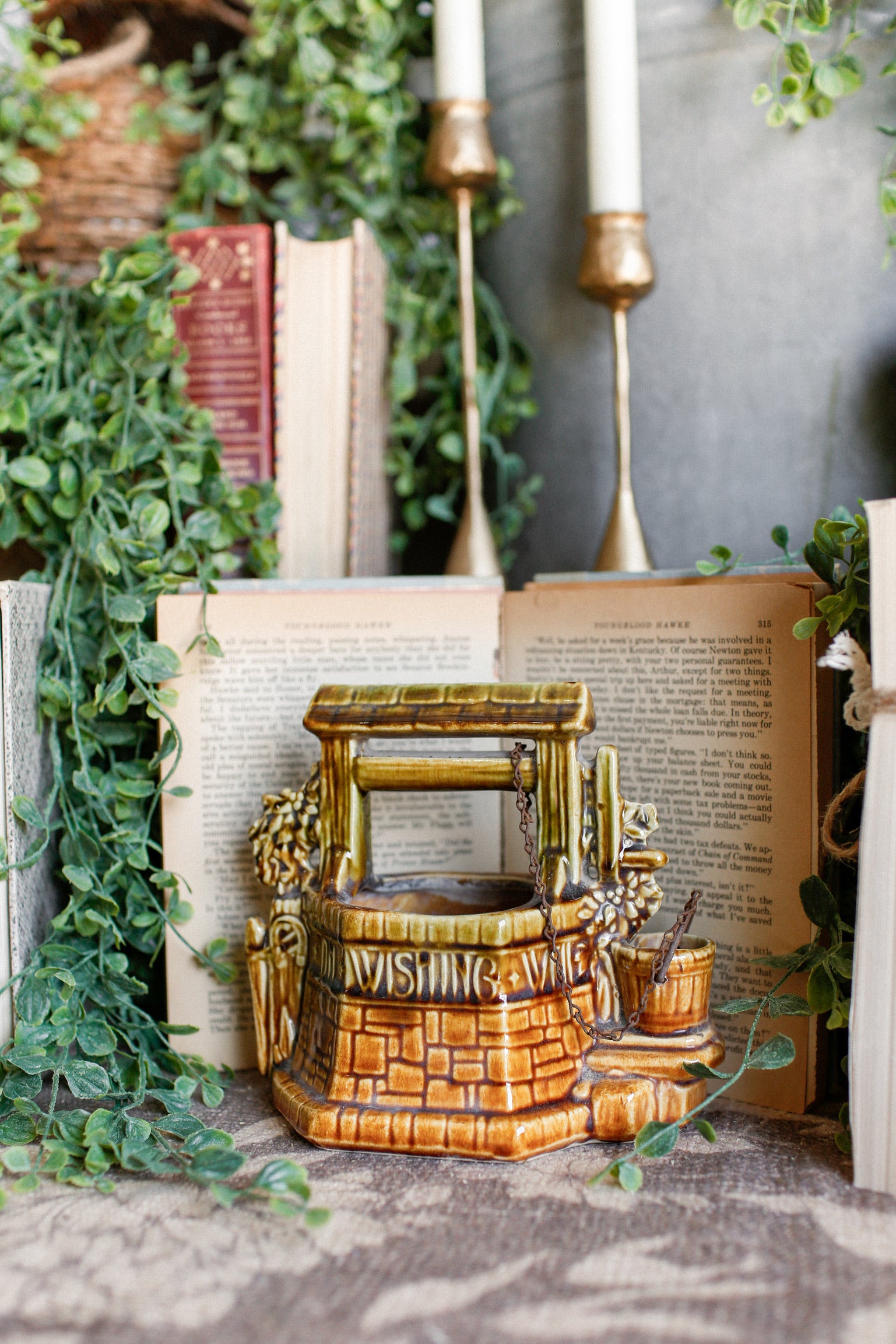 Vintage McCoy Wishing Well Planter The Little Burlap Barn®