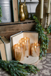 Champagne Flameless Candle Trio