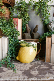 Stoneware Lemon Pitcher