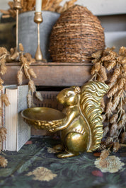 Brass Squirrel Figurine