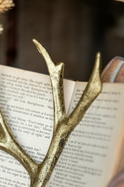 Gilded Cast Iron Antler Creative Co-Op