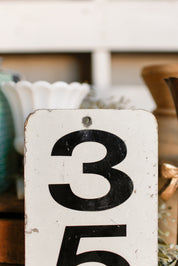 Salvaged Railroad Number Sign The Little Burlap Barn®