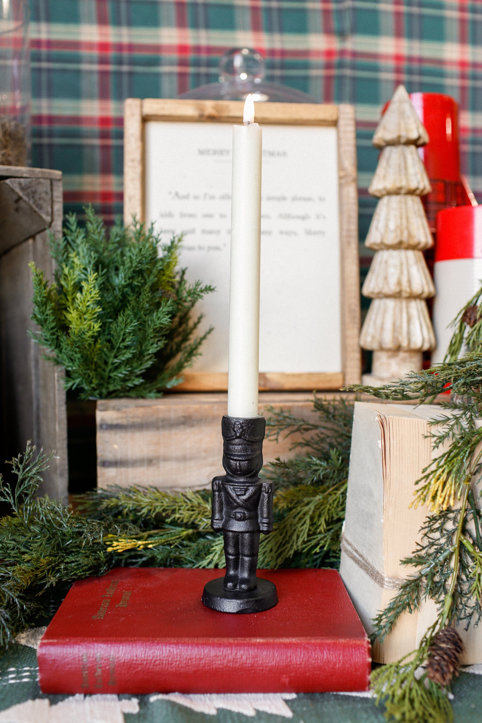 Cast Iron Nutcracker Candlestick