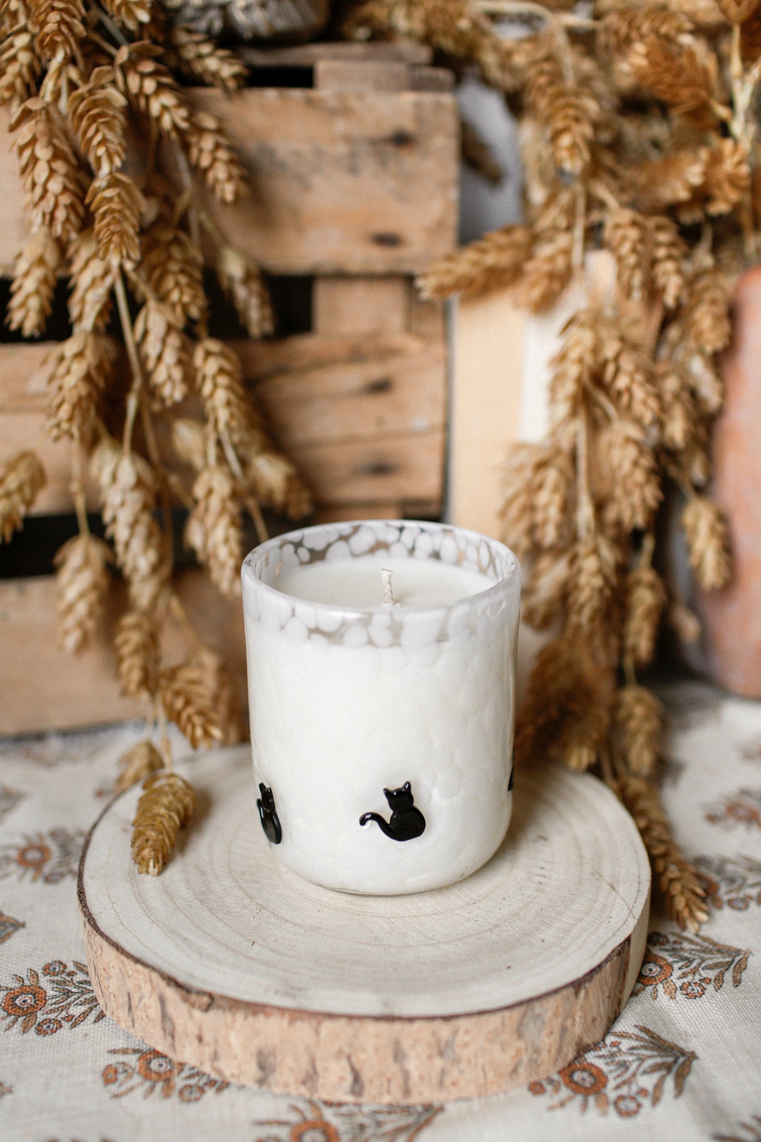 Black Cat Candle