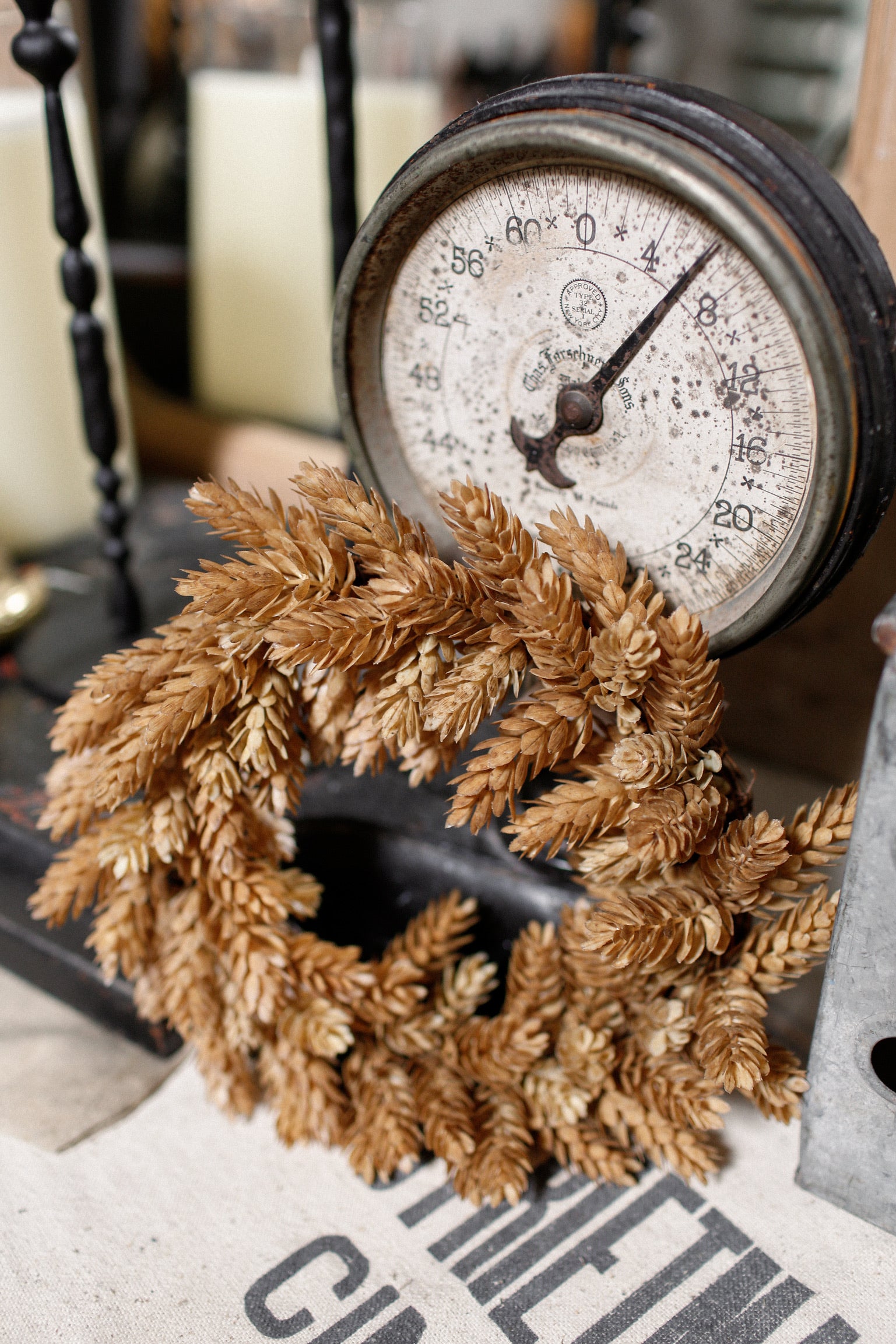 Harvest Hops Mini Wreath
