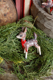 Glittered Deer Ornament