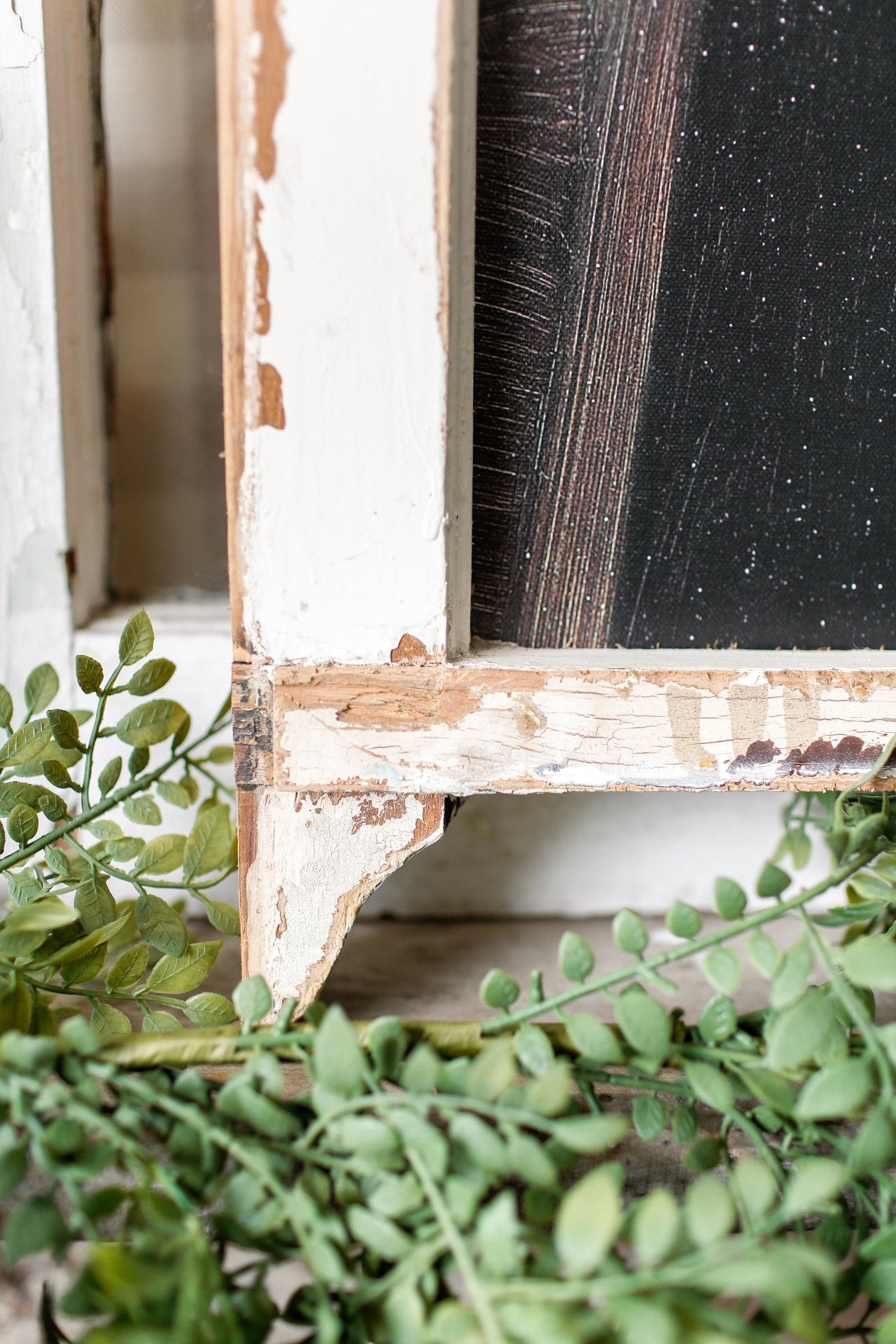 Salvaged Framed Woman Canvas