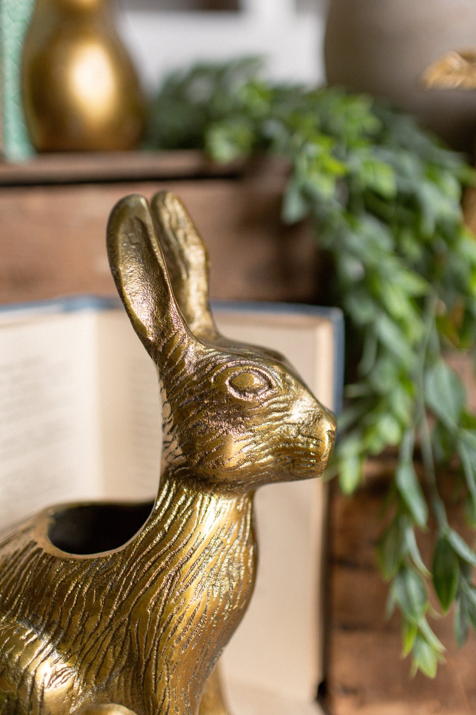 Gilded Hare Vase