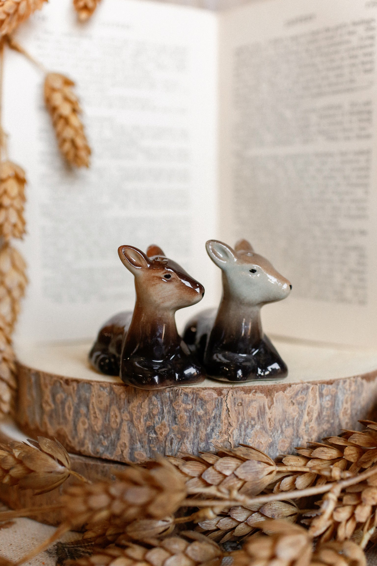 Vintage Deer S&P Shakers (Set of 2)