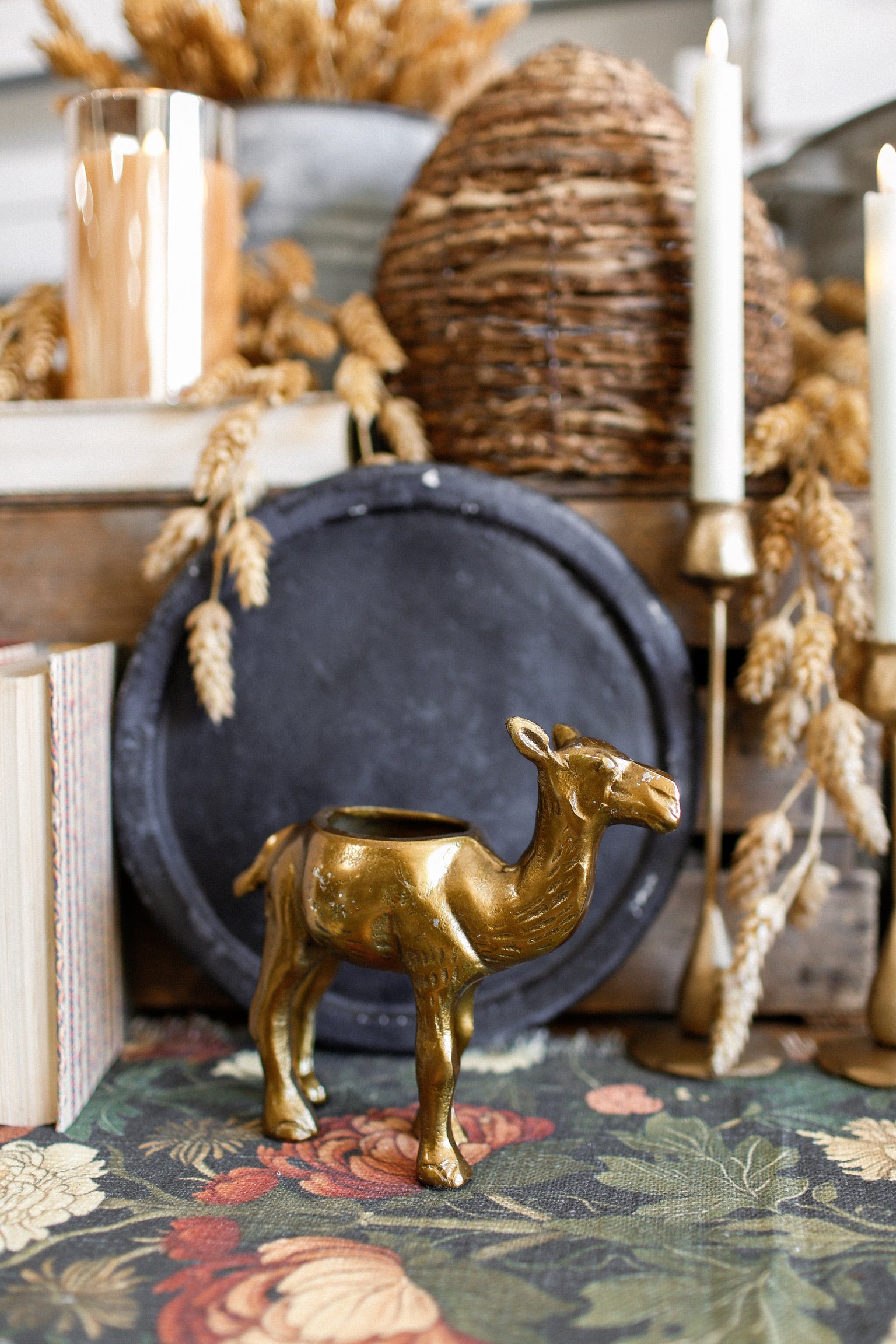 Gilded Camel Planter