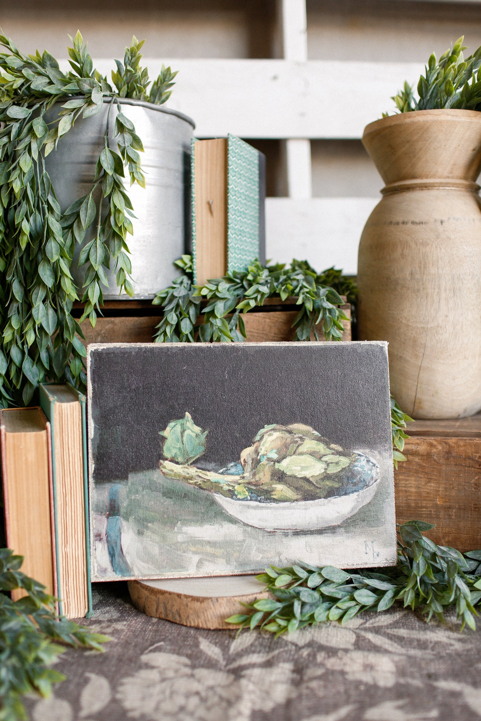 Artichoke Still Life Canvas Print