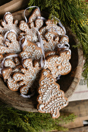 White Gingerbread Ornament
