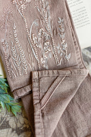 Embroidered Wildflower Towels