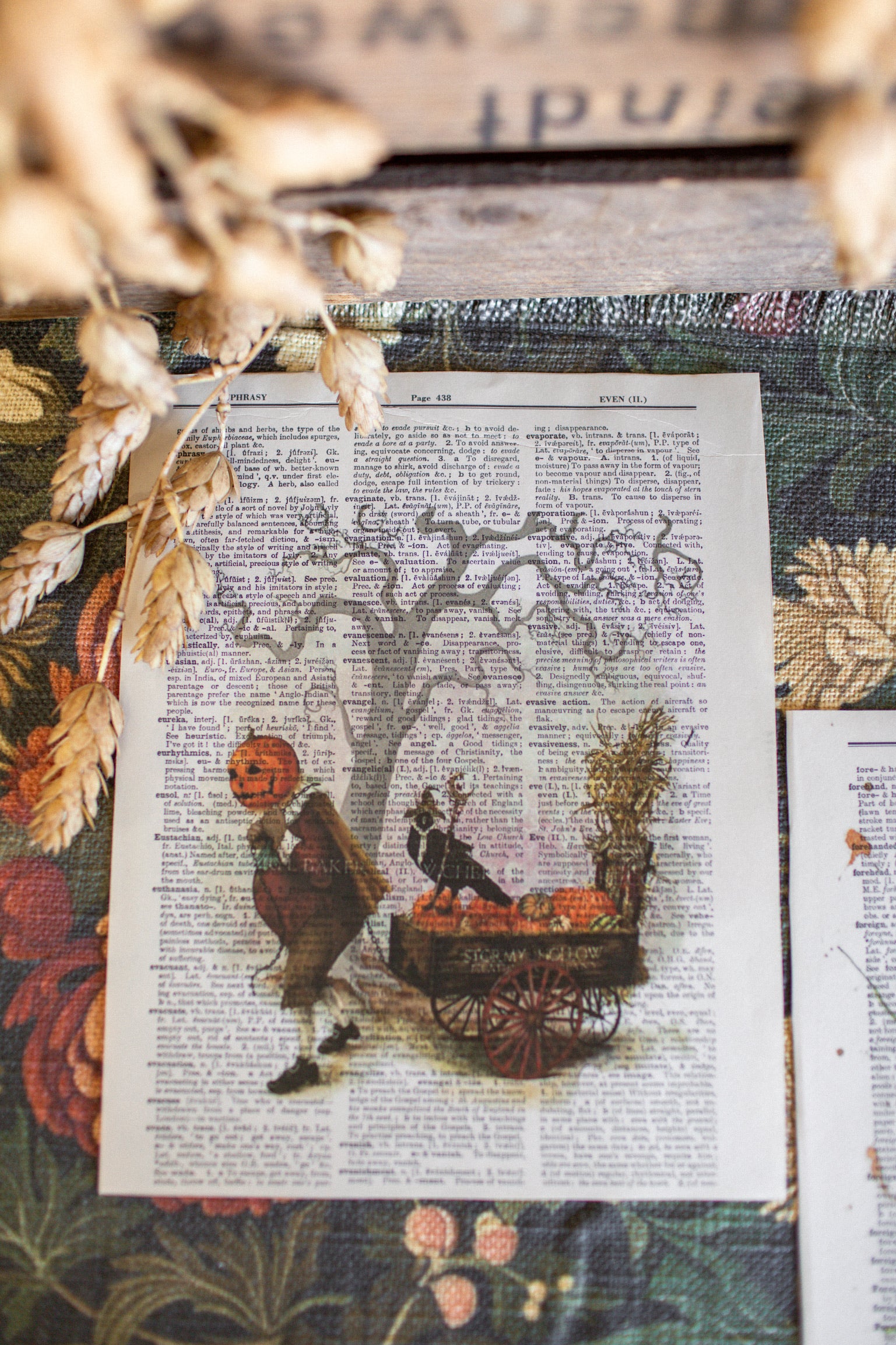 Handmade Fall Dictionary Print