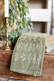 Embroidered Wildflower Towels