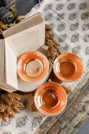 Vintage Peach Fire King Bowl