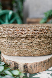 Hand-Woven Seagrass Basket The Little Burlap Barn®