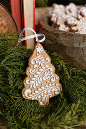 White Gingerbread Ornament