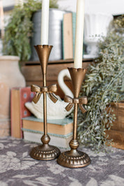 Fluted Bow Candlestick