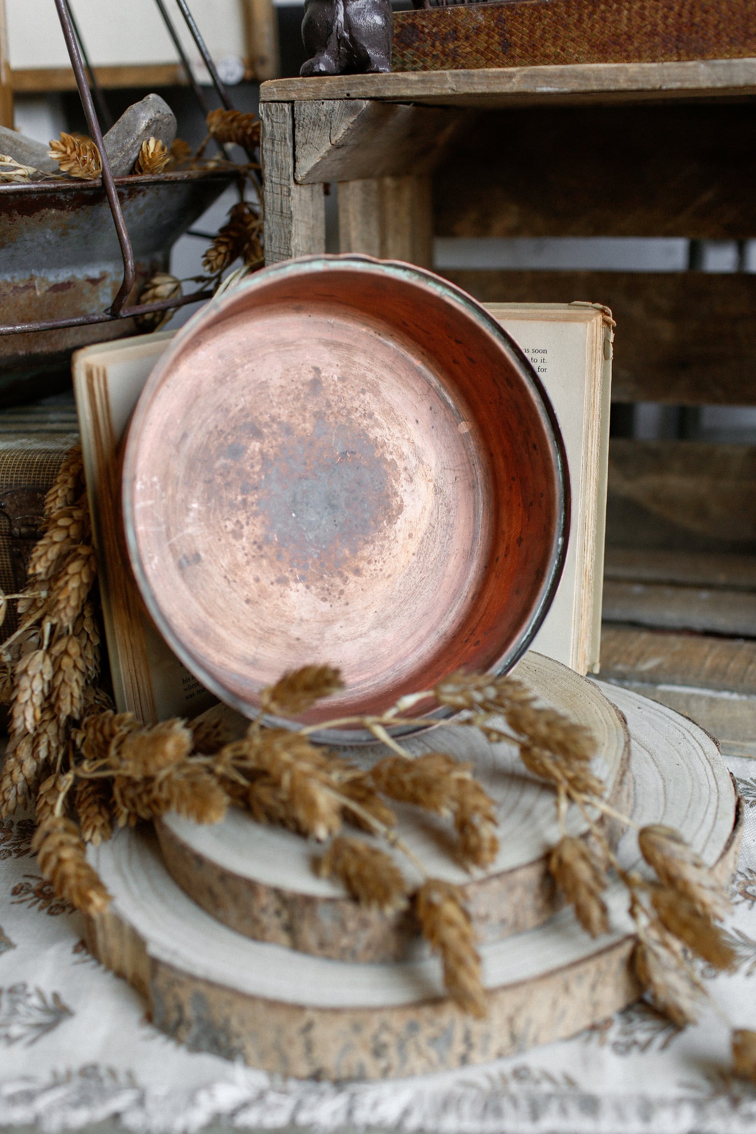 Vintage Copper Bowl