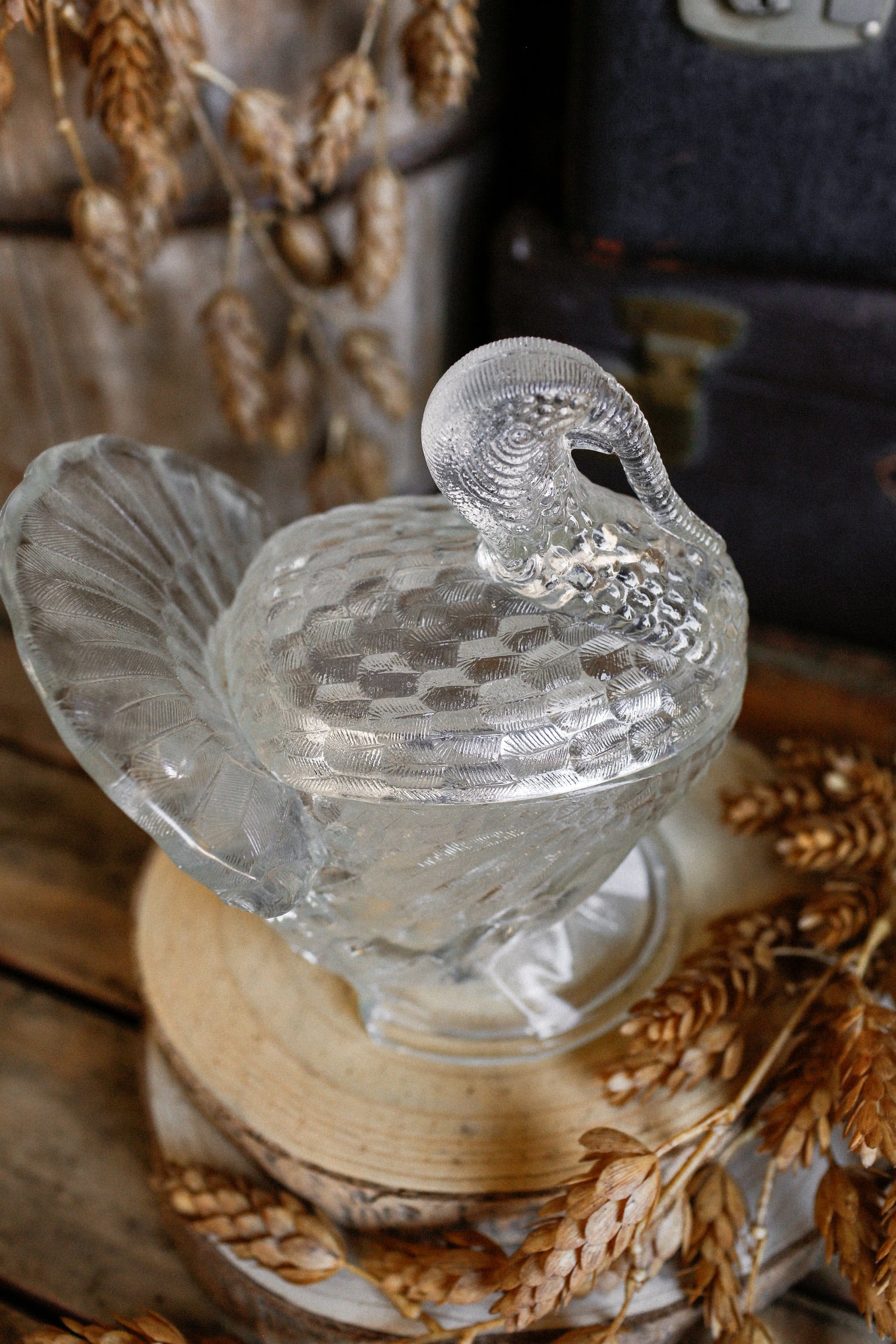 Vintage Turkey Nesting Dish