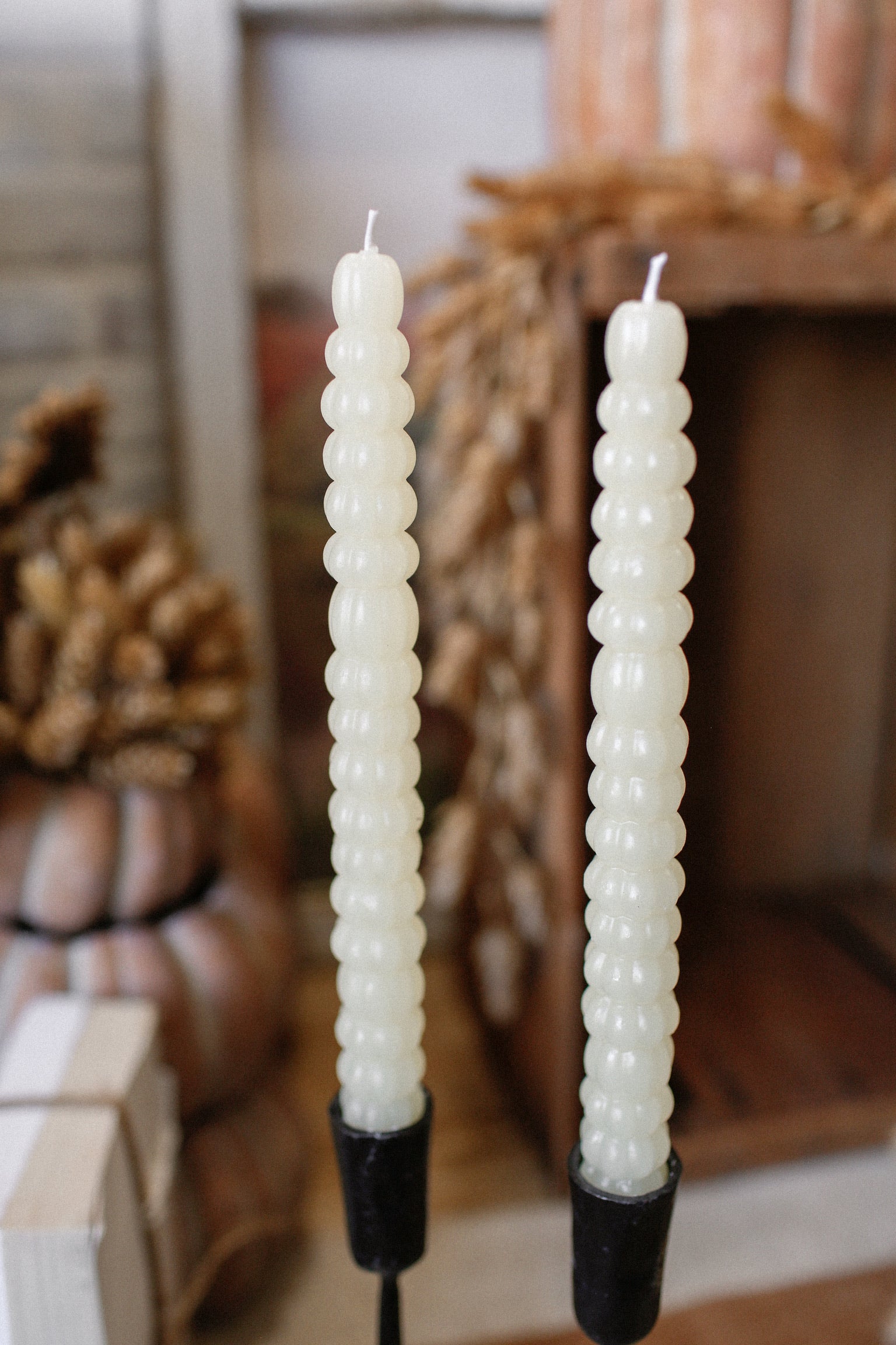 Fall Pumpkin Taper Candle