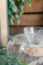 Glass Strawberry Jar