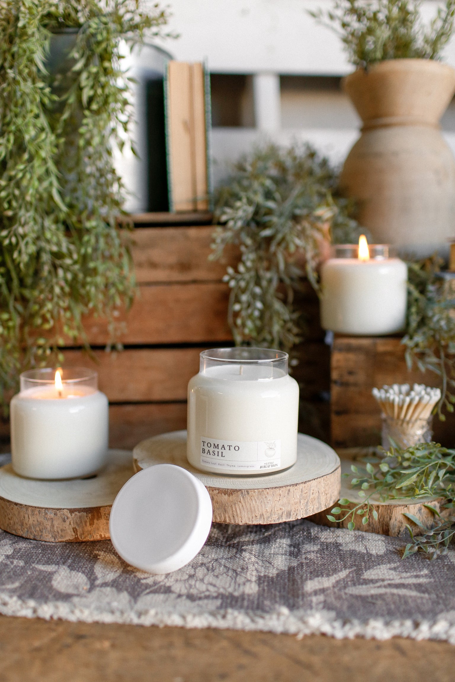 Apothecary Candle -- Tomato Basil The Little Burlap Barn®