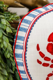 Embroidered Crab Pillow The Little Burlap Barn®