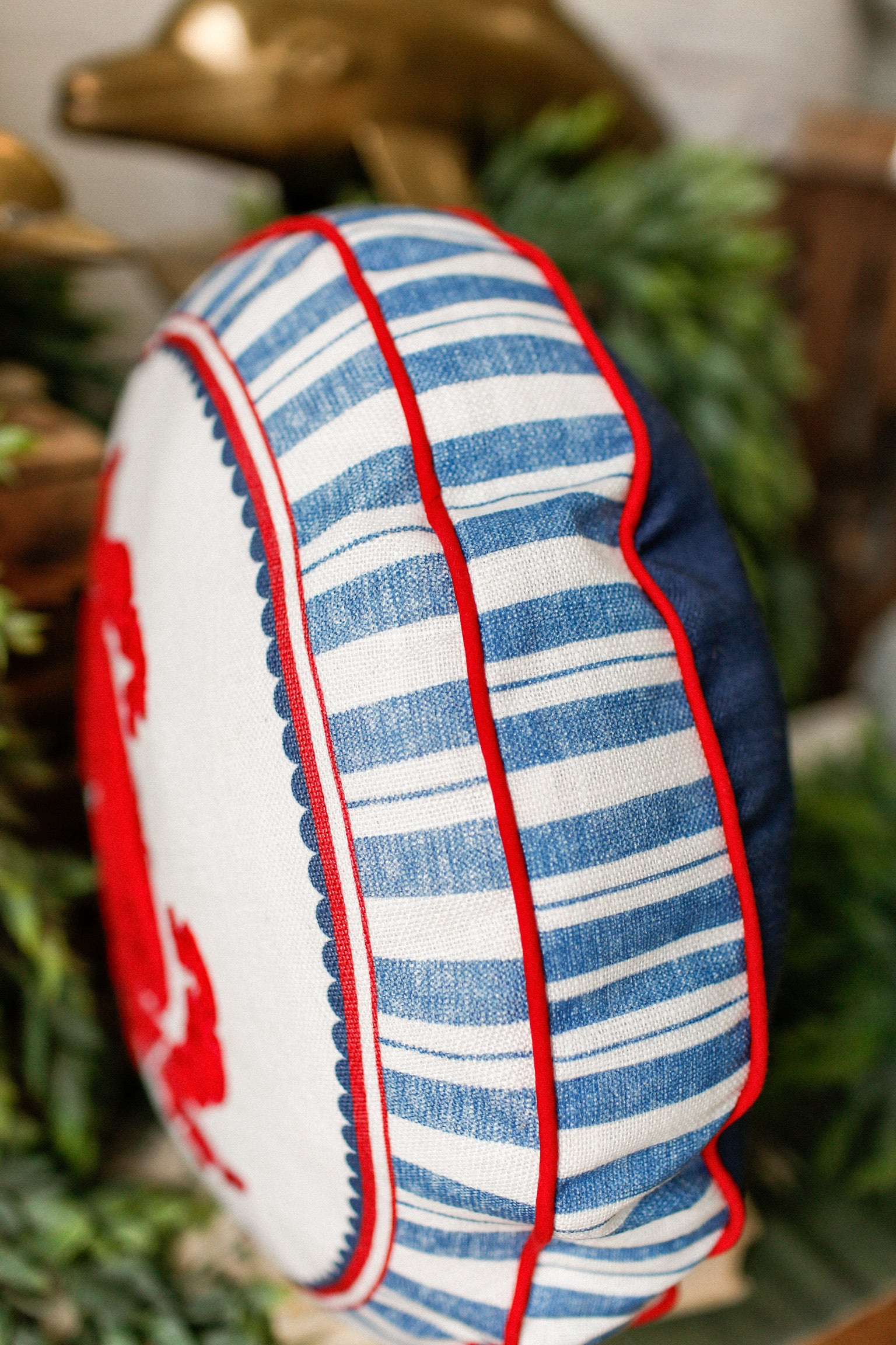 Embroidered Crab Pillow The Little Burlap Barn®