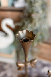 Fluted Bow Candlestick