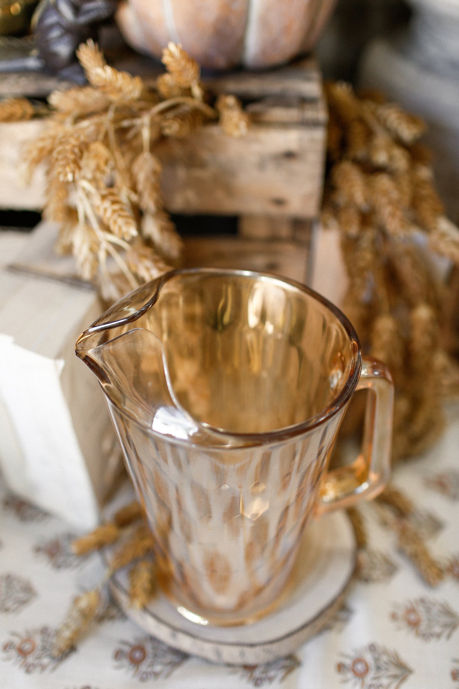 Vintage Carnival Glass Pitcher The Little Burlap Barn®