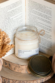 Cranberry Spice Mason Jar Candle The Little Burlap Barn
