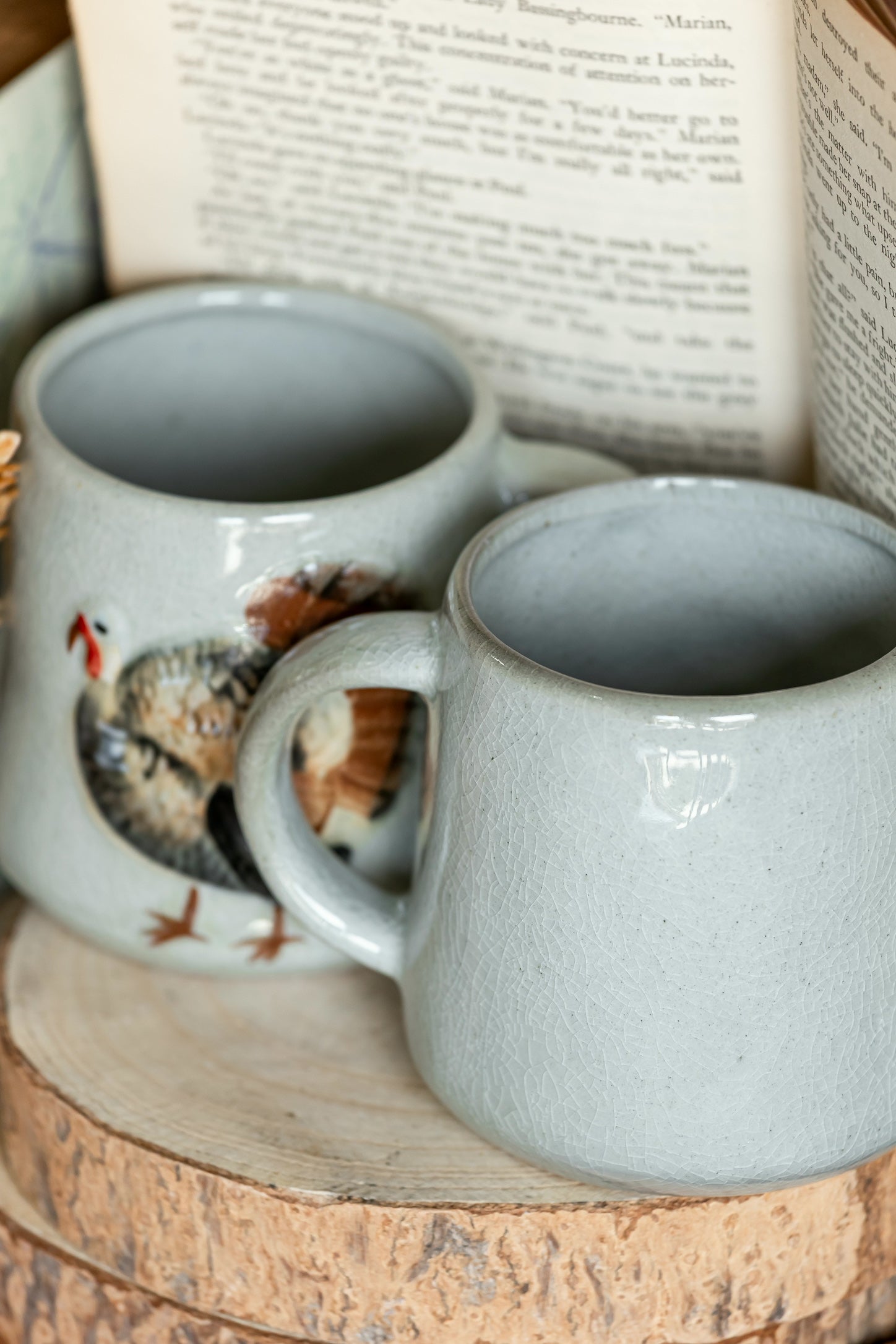 Hand Painted Stoneware Fall Mug Creative Co-Op
